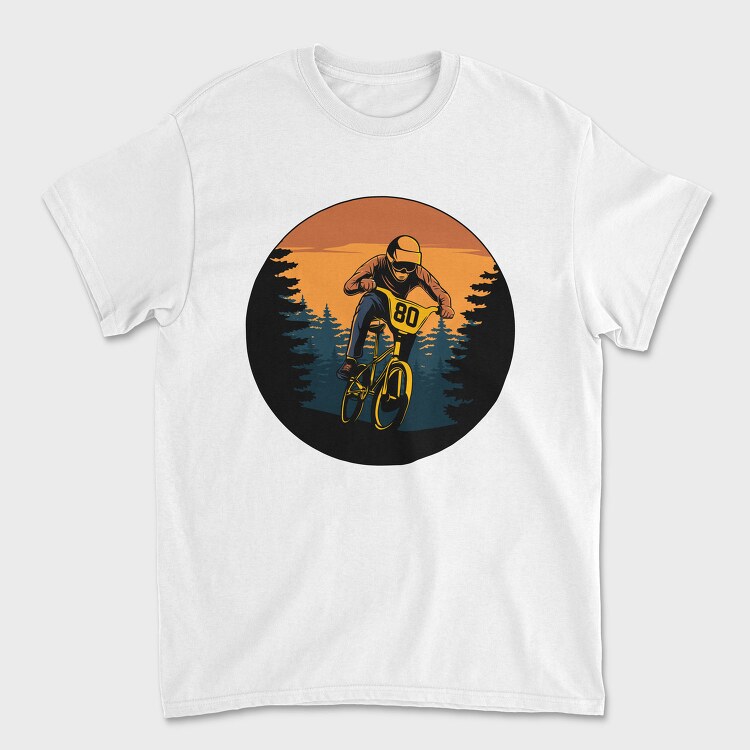 Bmx Racer 80, Tricou Barbati (Unisex)