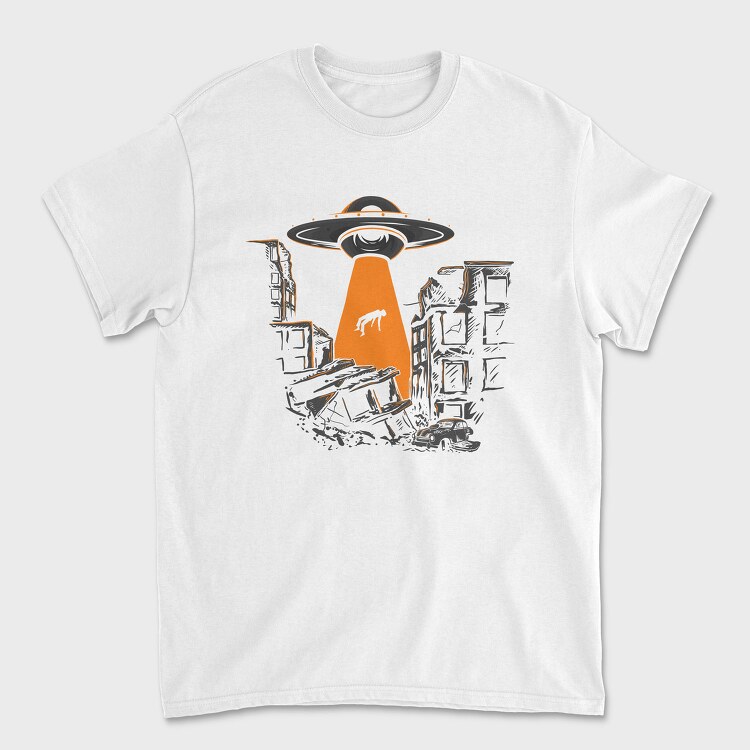 Alien Invasion, Tricou Barbati (Unisex)