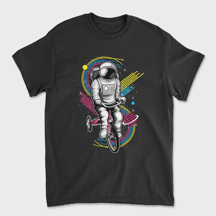 Astronaut Bike Ride, Tricou Barbati (Unisex)