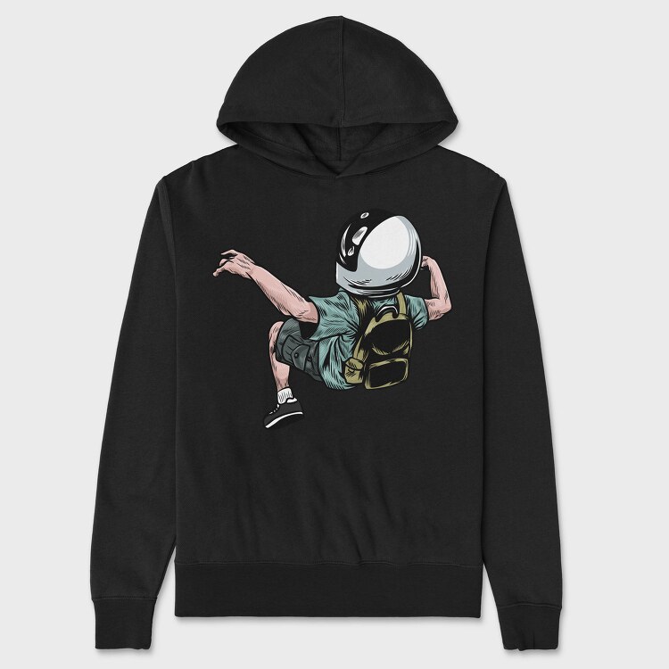 Astronaut Jump, Hanorac Oversize Barbati (Unisex)