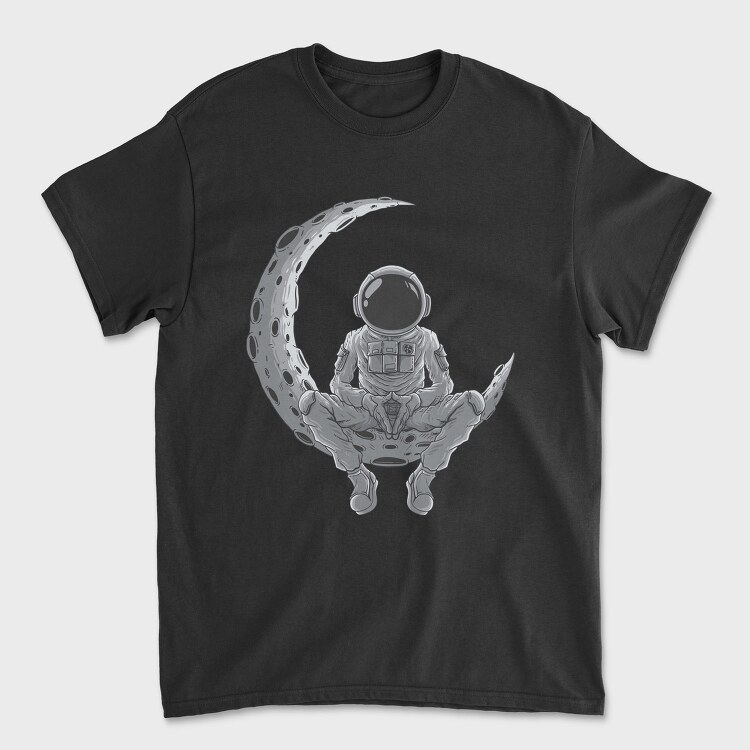 Astronaut Moon Meditation, Tricou Barbati (Unisex)