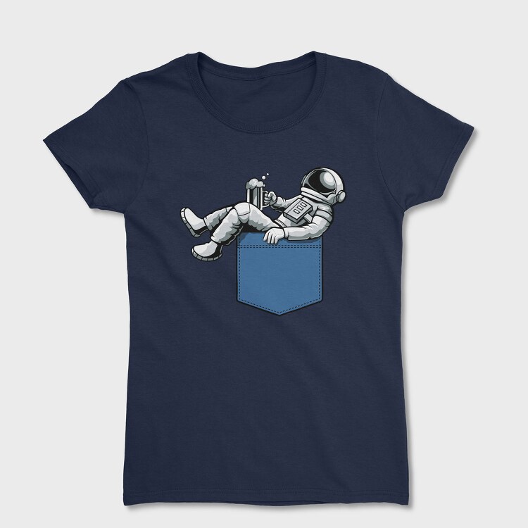 Astronaut Pocket Beer, Tricou Femei