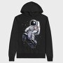 Astronaut Scooter Rider, Hanorac Oversize Barbati (Unisex)