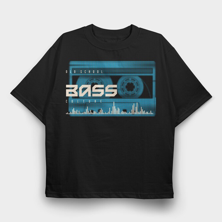 Bass Boom Beats, Tricou Oversize Barbati (Unisex)
