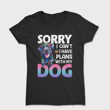 Colorful Dog Paw, Tricou Femei
