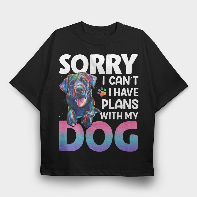 Colorful Dog Paw, Tricou Oversize Barbati (Unisex)