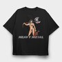 Heavy Metal Huntress, Tricou Oversize Barbati (Unisex)