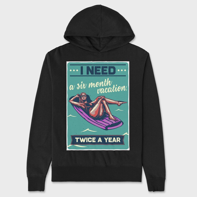 Six Month Vacation, Hanorac Oversize Barbati (Unisex)