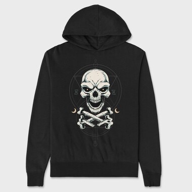 Skull Moon Ritual, Hanorac Oversize Barbati (Unisex)