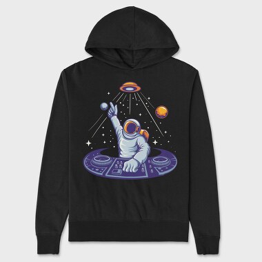 Space Dj Alien, Hanorac Oversize Barbati (Unisex)