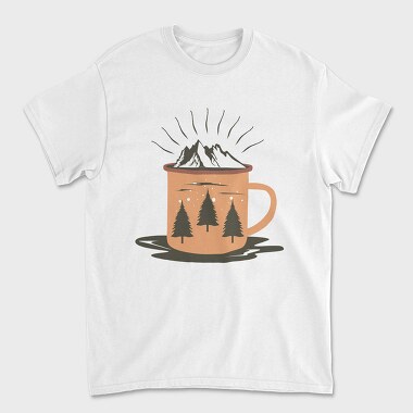 Cozy Mountain Mug, Tricou Barbati (Unisex)