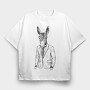 Donkey Suit Chic, Tricou Oversize Barbati (Unisex)