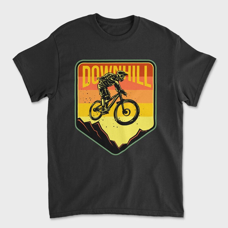 Downhill Thrill, Tricou Barbati (Unisex)