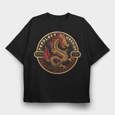 Dragon Warrior Club, Tricou Oversize Barbati (Unisex)