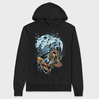 Diving Wave Splash, Hanorac Oversize Barbati (Unisex)