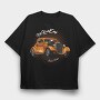 Groovy Road King, Tricou Oversize Barbati (Unisex)