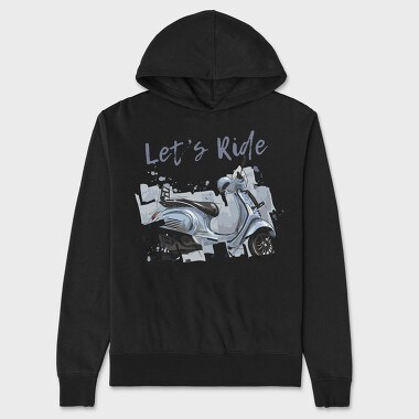Lets Ride Scooter, Hanorac Oversize Barbati (Unisex)