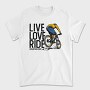 Live Love Ride, Tricou Barbati (Unisex)