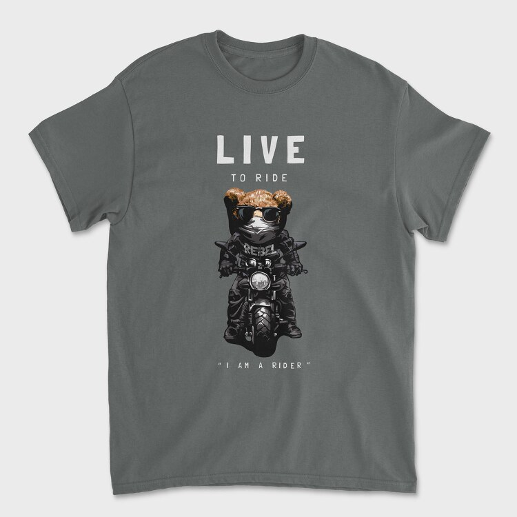 Live To Rebel, Tricou Barbati (Unisex)