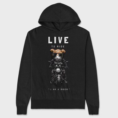 Live To Rebel, Hanorac Oversize Barbati (Unisex)