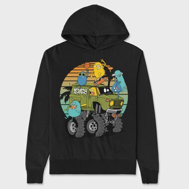 Monster Academy Ride, Hanorac Oversize Barbati (Unisex)