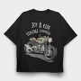 Motorcycle 16, Tricou Oversize Barbati (Unisex)