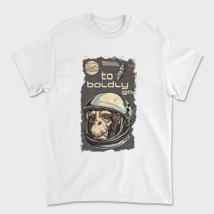 Space Monkey Go, Tricou Barbati (Unisex)