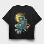 Space Rocket Buddy, Tricou Oversize Barbati (Unisex)