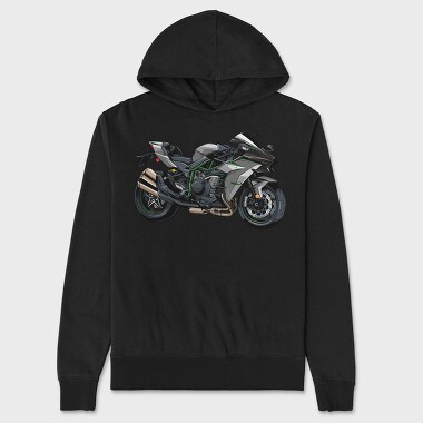 Speedy Green Ninja, Hanorac Oversize Barbati (Unisex)
