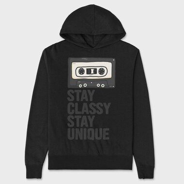 Stay Classy Tape, Hanorac Oversize Barbati (Unisex)