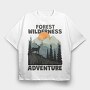 Forest Wilderness Adventure, Tricou Oversize Barbati (Unisex)