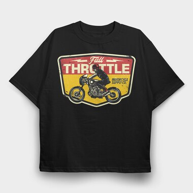 Full Throttle Supply, Tricou Oversize Barbati (Unisex)