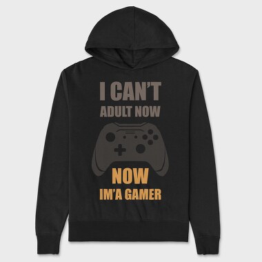 Gamer Now Adult, Hanorac Oversize Barbati (Unisex)