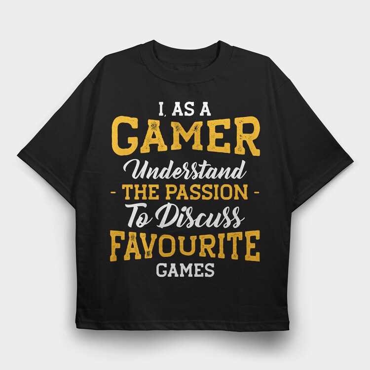 Gamer Passion Favorite, Tricou Oversize Barbati (Unisex)