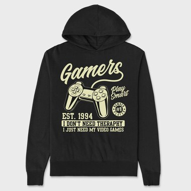 Gamers Smart Therapy, Hanorac Oversize Barbati (Unisex)