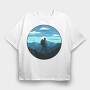 Hiking Horizon, Tricou Oversize Barbati (Unisex)