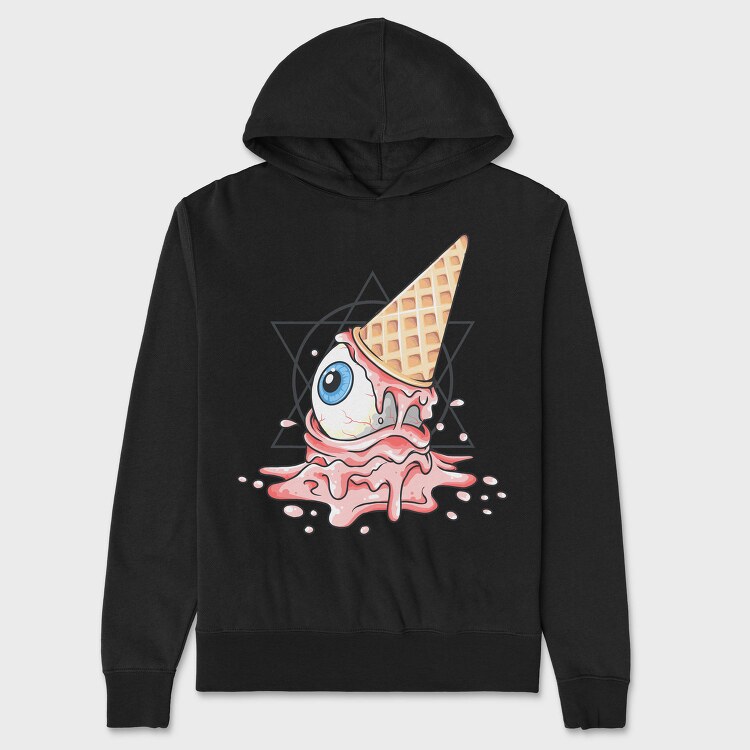 Icecream Skull, Hanorac Oversize Barbati (Unisex)