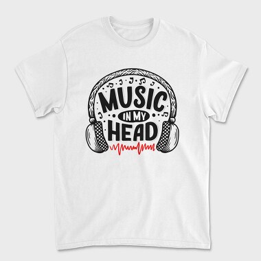 Music In My Head, Tricou Barbati (Unisex)