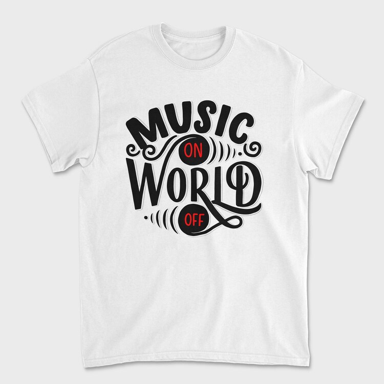 Music Onoff Vibes, Tricou Barbati (Unisex)