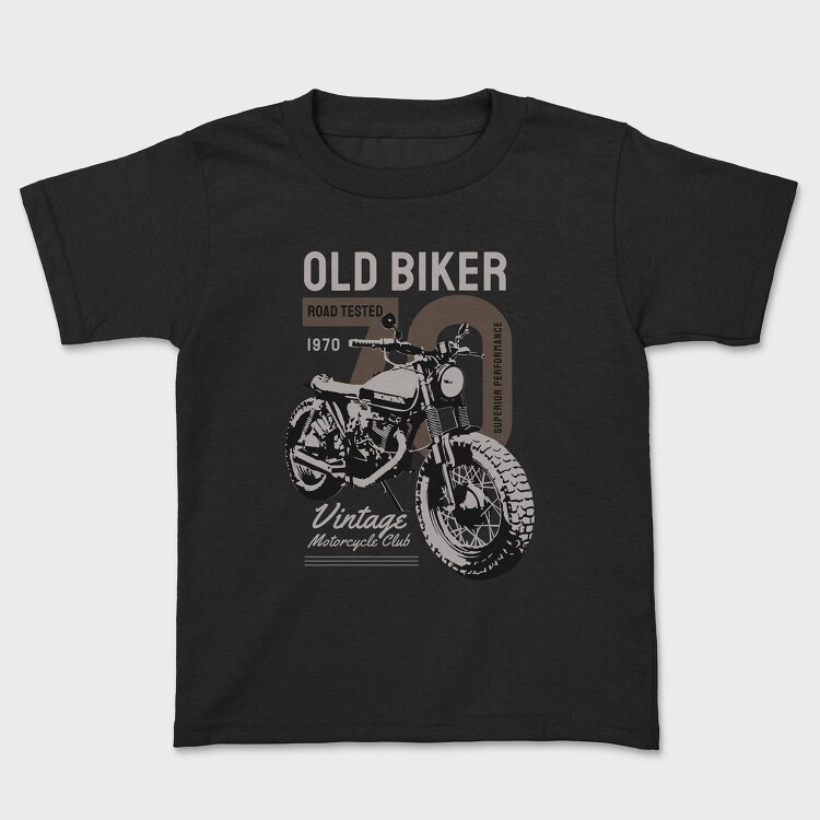 Old Biker Road Tested, Tricou Copii