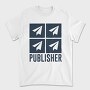Paper Plane Publisher, Tricou Barbati (Unisex)