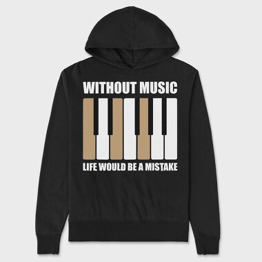 Piano Keys Harmony, Hanorac Oversize Barbati (Unisex)