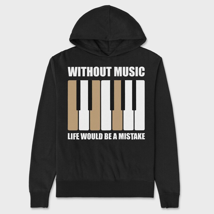 Piano Keys Harmony, Hanorac Oversize Barbati (Unisex)