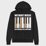 Piano Keys Harmony, Hanorac Oversize Barbati (Unisex)
