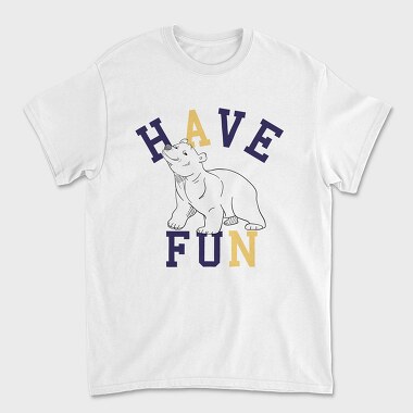 Polar Bear Have Fun, Tricou Barbati (Unisex)