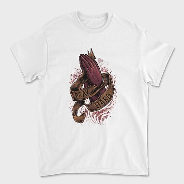 Prayer Hands Hard Pray, Tricou Barbati (Unisex)