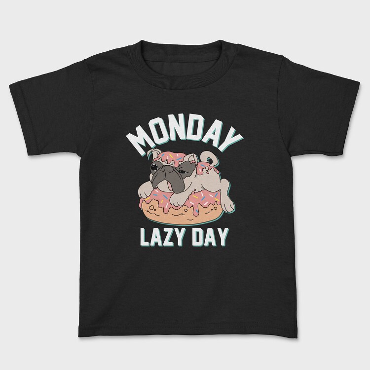 Pug Donut Monday, Tricou Copii