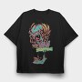 Raw Dropping Skull, Tricou Oversize Barbati (Unisex)