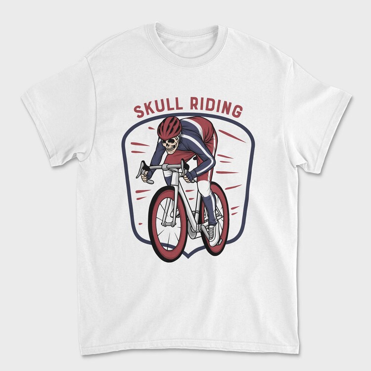 Skull Riding Shield, Tricou Barbati (Unisex)