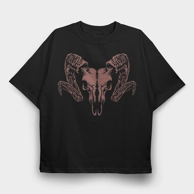 Skull Wings, Tricou Oversize Barbati (Unisex)